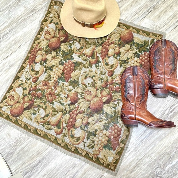 Farmhouse Victorian French floral vibe vintage boho scarf/body wrap - Picture 11 of 15